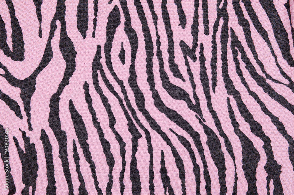 Pink and black zebra pattern. Striped animal print as background. Stock ...