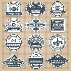 Wall Mural - Retro Emblems Set