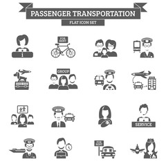 Wall Mural - Passenger Transportation Icon