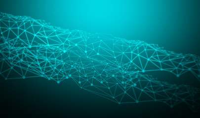 Poster - cloud storage security information, data deep learning hologram ai technology robotic, futuristic cyber network system online