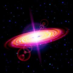Wall Mural - red galaxy