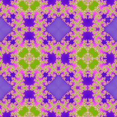 Wall Mural - fractal floral pattern