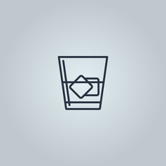 linear icon of whiskey
