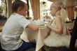 © kichigin19 - children 5-8 years old tea in a cafe