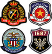 © kidstudio852 - Set of retro vintage badges shielding