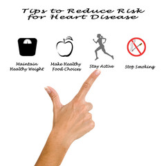 Wall Mural - Tips to Reduce Risk for Heart Disease