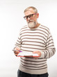 © kostyha - old man in glasses with documents