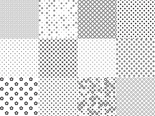 Poster - different seamless patterns