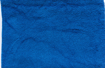 blue towel with an edge