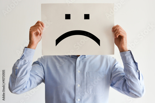 Fotografía Unhappy employee or demotivated at working place