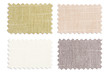 © SKT Studio - Set of sample pieces color fabric isolated on white
