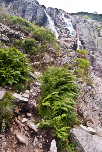 Nowoczesny obraz na płótnie Siklawa waterfall in Tatry mountains