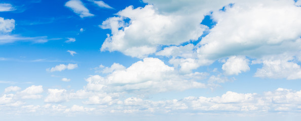 Wall Mural - blue sky with cloud closeup