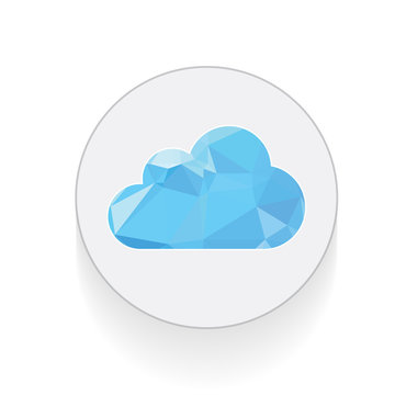 Cloud icon - vector icon design concept
