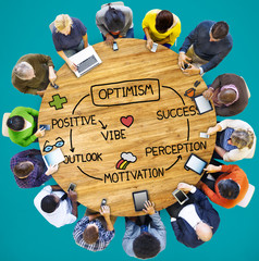 Sticker - Optimism Positive Outlook Vibe Perception Vision Concept