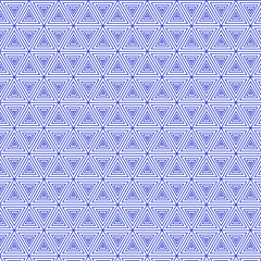Poster - Vector seamless pattern from repeating striped triangles