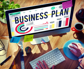 Sticker - Business Plan Strategy Tactics Vision Concept