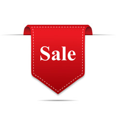 Wall Mural - sale product red label icon with shadow on white background