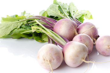 Wall Mural - Bunch of fresh turnips