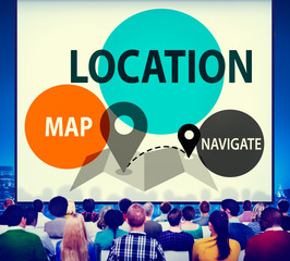 Poster - Location Destination Navigation Map Direction Concept
