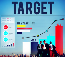 Poster - Target Goal Aspiration Aim Vision Success Concept