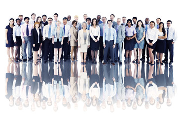 Sticker - Multiethnic Group Business People Standing Concept