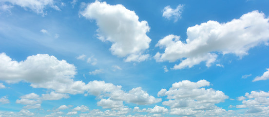 Blue sky and white cloud