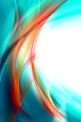 Poster - Beautiful Abstract Waves Art Background