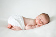 canvas print picture - sleeping newborn baby