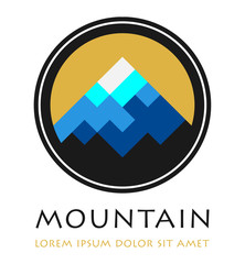 Wall Mural - Abstract mountain label or symbol