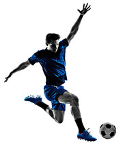 Wall Mural - italian soccer player man silhouette