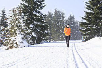 winter jogging