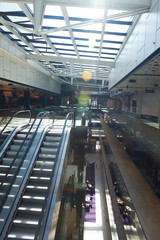 Wall Mural - shopping mall interior  escalator