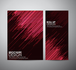 Wall Mural - Brochure business design template or roll up. Vector Illustration.