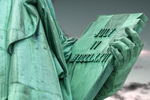The Tablet Held In Her Left Hand By The Lady Liberty Inscribed With The Date JULY IV MDCCLXXVI (July 4, 1776) 