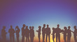 © Rawpixel.com - Group Business People Interaction Silhouette Concept