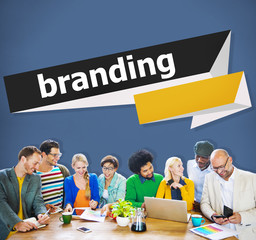 Wall Mural - Branding Brand Trademark Identity Advertising Label Concept