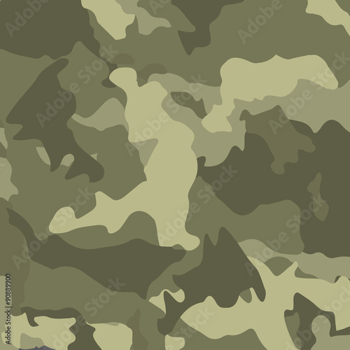 Fotografía Green camouflage. Military vector background.