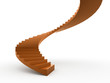 Orange stairs concept rendered