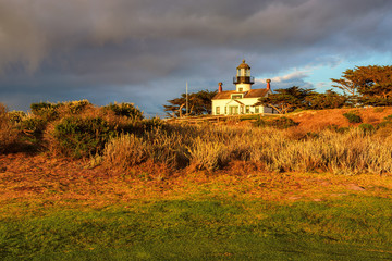 Wall Mural - Historic Point Pinos Lighthouse at Sunset 