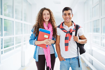 Canvas Print - Couple of students