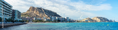 Fotografia  Alicante, Spain coastline in summer