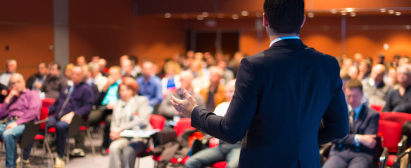 Wall Mural - Speaker at Business Conference and Presentation.