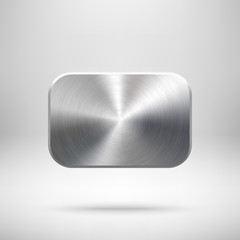 Fototapete - Abstract Square Button Template