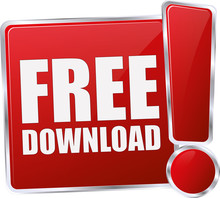 Modern Red Free Download Button
