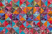 Colorful Crazy Quilt For Sale, Island Bali, Indonesia