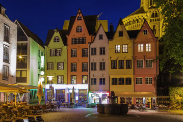 Sticker - view of historic center of Cologne, Germany