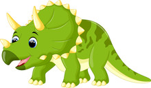 Cute Triceratops Cartoon