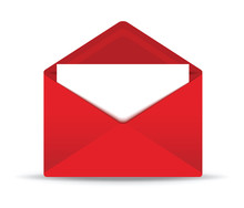 Red Open Envelope