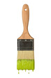 Paintbrush Dripping Green Paint